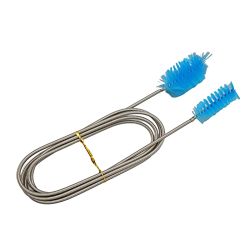 Hztyyier Aquarium-Reinigungswerkzeug, Nylonbürste, Mehrzweck-Doppelende, Einfach zu Bedienende, Flexible Rohrreinigungsbürste für Rohre für Aquarien (Blau) von Hztyyier