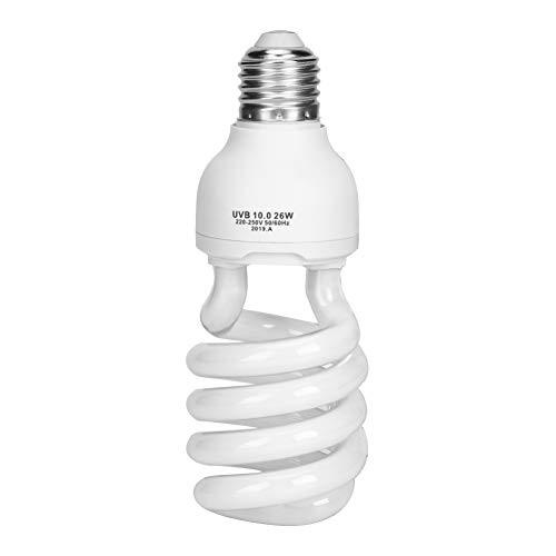 Hztyyier E27 26W UVB Lampe, Energiesparende Leuchtstofflampen UVB 10.0 Reptilien Glühbirne für Reptilien Vom Typ Regenwald von Hztyyier