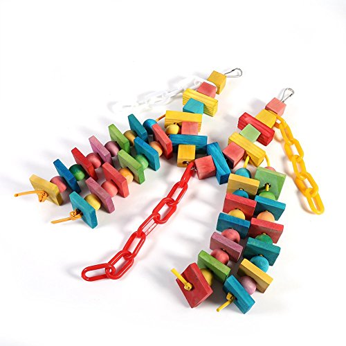 Holz-Seil-Spielzeug, kleine Geschenk-Vögel hängende Schaukel-Spielzeug für Kauspielzeug für Vogel von Hztyyier