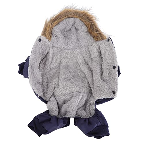 Hztyyier Hunde-Winterjacke, Niedlicher Warmer Welpen-Kapuzenpullover, Wintermäntel, 4-beinig, Modischer Haarschutz für den Herbst für Mittelgroße Hunde (XL) von Hztyyier