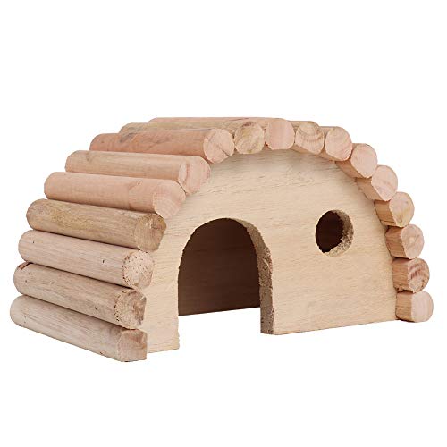 Hztyyier Kleines Tier Nest Spielzeug, Hamster Haus Kleine Tiere Haus Bogenform Holzhaus für Hamster für Chinchilla Ratte Rennmaus Maus von Hztyyier