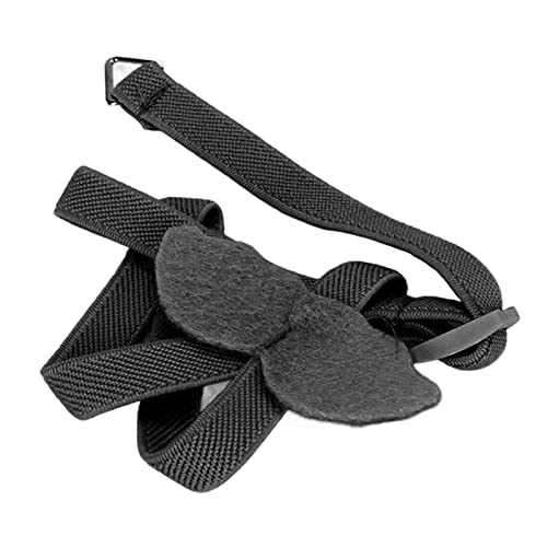 Hztyyier Pet Parrot Harness Leash, Niedliche Angel Wings Bird Harness Leash Bissfest Langlebig für das Outdoor-Training für Kakadus (Schwarz) von Hztyyier