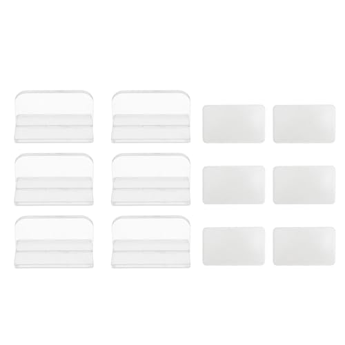 Hztyyier Rechteckige Aquarium-Deckelgriffe, 6-teiliges Acryl-Aquarium-Abdeckungsgriff-Set, Geeignet für Aquarium- und Aquarium-Abdeckungen von Hztyyier