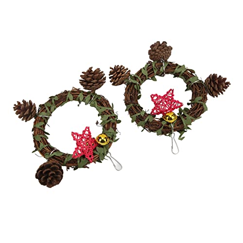 Vogel Rattan Swing Hanging Toy für Sitticheet Cockatiel Conures Lovebirds Blockgie, 2pcs Schwung für Ruhe und Spiel in Vogelkäfigen Vogel Rattan Swing Hanging Toy für Sitticheet Cockatiel Conures Lovebirds Blockgie, 2pcs Schwung für Ruhe und Spiel in Vogelkäfigen von Hztyyier