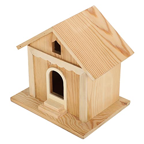 Vogelhaus-Box für den Außenbereich, Unkraut, Garten, Schlafhaus, Holz, Massiv, Verpackt für Vogelmedaillon von Hztyyier