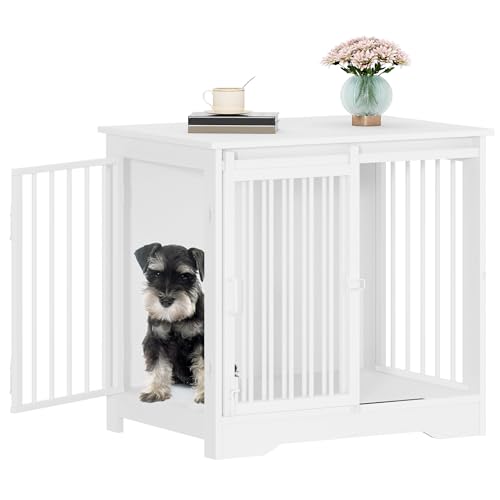 Hzuaneri Hundekäfig Möbel, 69 cm Hundebox, 2 Türen, Moderne Hundekäfig Indoor für kleine/mittlere/große Hunde, Beistelltisch, Hundebox für Zuhause 49 × 69 × 64,5 cm, Weiß DFC84313W Hzuaneri Hundekäfig Möbel, 69 cm Hundebox, 2 Türen, Moderne Hundekäfig Indoor für kleine/mittlere/große Hunde, Beistelltisch, Hundebox für Zuhause 49 × 69 × 64,5 cm, Weiß DFC84313W von Hzuaneri
