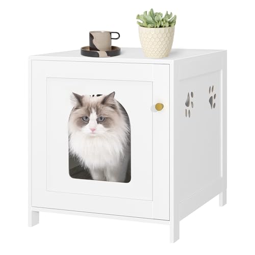 Hzuaneri Katzenschrank, Versteckte Katzentoilette Möbel, Lagerung Schrank Bank, Hölzerne Katze Waschraum für Wohnzimmer, Schlafzimmer, Weiß CB82213X Hzuaneri Katzenschrank, Versteckte Katzentoilette Möbel, Lagerung Schrank Bank, Hölzerne Katze Waschraum für Wohnzimmer, Schlafzimmer, Weiß CB82213X von Hzuaneri