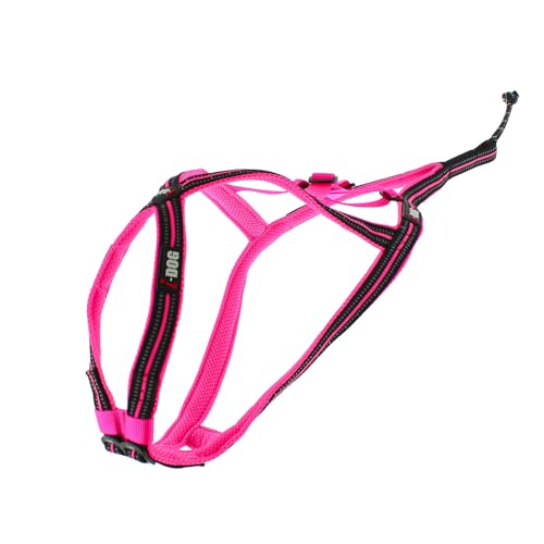 Sport-Hundegeschirr X-Back One Verstellbarer Hals und Rücken für CANICROSS, die Marke I-DOG ist eine französische Marke. (Rosa, XXXS) von I-dog