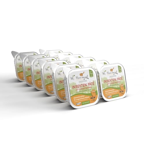 I Love My Cat Insekten-Paté mit Kürbis – Nassfutter für Katzen – 12 x 150 g – Hypoallergen, Leicht Verdaulich, Unterstützt Darmimmunität & Nierenfunktion von I love my cat NATURAL CAT FOOD
