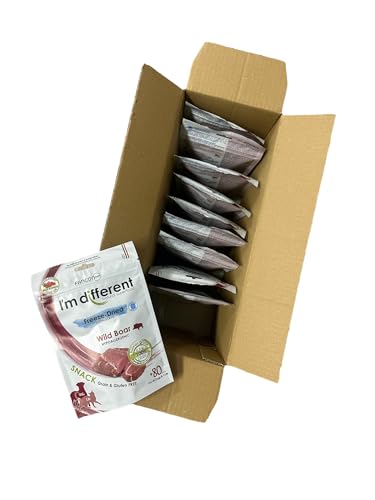 I'm different, Monoprotein gefriergetrockneter Snack, Wildschwein, 10 x 40 g von I'm Different