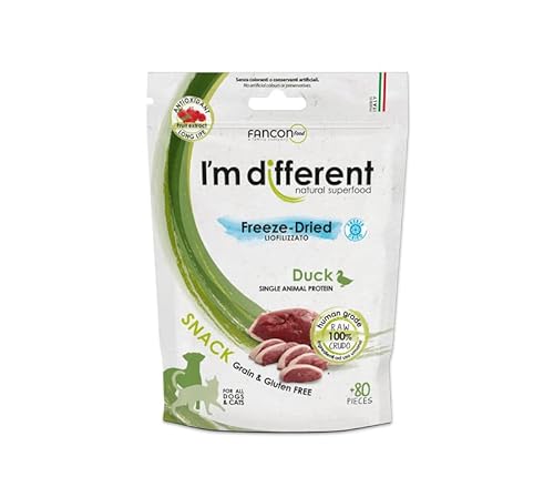 I'm different, gefriergetrocknete Monoprotein Ente Snack I'm different, gefriergetrocknete Monoprotein Ente Snack von I'm Different