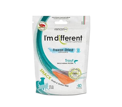 I'm different, gefriergetrocknete Monoprotein Snack Forelle von I'm Different