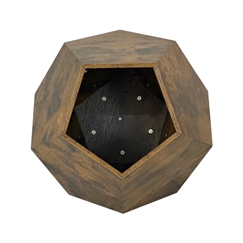 Haustiermöbel-Beistelltisch – Katzentransportbox & Versteck – Multifunktionaler MDF-Tisch für Katzen, Sofa-Beistelltisch & Pflanzkasten (Antikbraun) von I0I&I0I