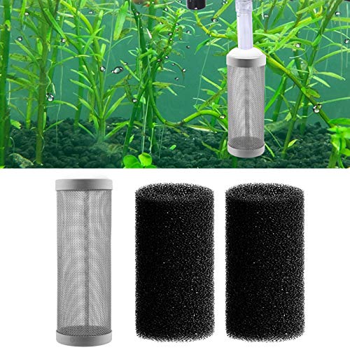 IAFVKAI 16mm Aquarienfilter Edelstahl Aquarium Netzfilterschutz Fischgarnelen Zufluss Einlasskorb für Aquarium Perkolator mit Fischvor Filter Einlass schwammabdeckung von IAFVKAI