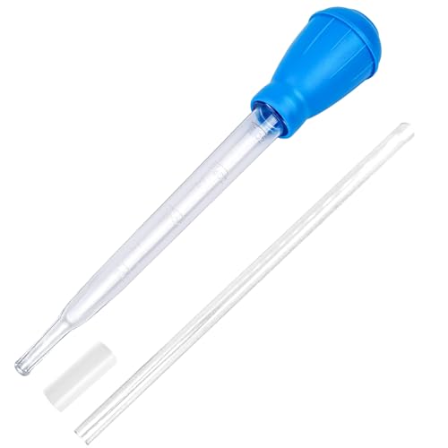 IAFVKAI Aquarium Multifunktions-Tropfpipette Manueller Reiniger Wasserwechsler Reinigungswerkzeug Siphon Tropfer Entferner 30ml Korallenfutter-Abfallreiniger (Blau) von IAFVKAI