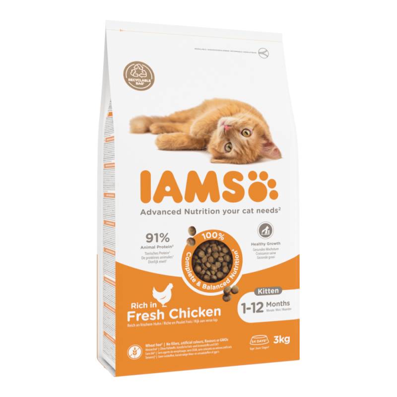 IAMS Advanced Nutrition Kitten mit Frischem Huhn - 3 kg von Iams