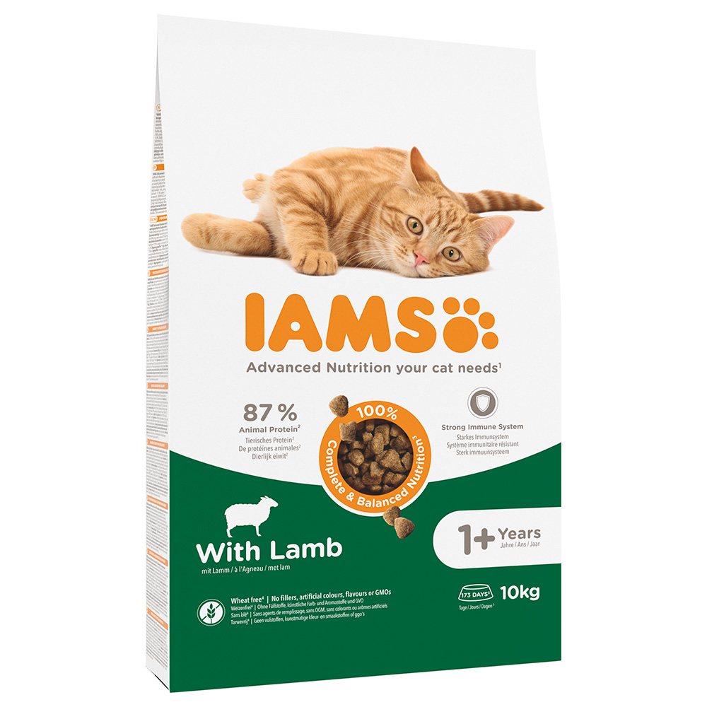 Sparpaket IAMS 2 x Großgebinde - Ausgewachsene Katzen Lamm - 2 x 10 kg von Iams