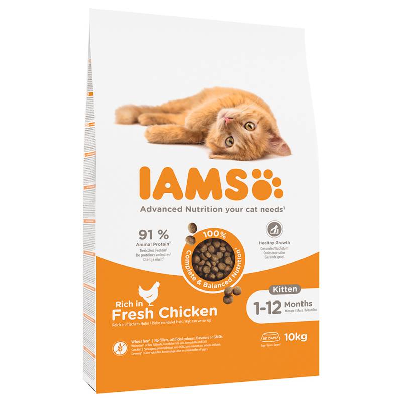 Sparpaket IAMS 2 x Großgebinde - Kätzchen Huhn - 2 x 10 kg von Iams