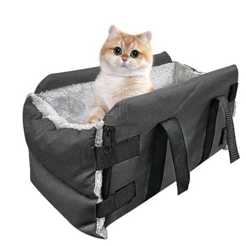 Hunde-Autositz für Konsole, Hundeautositz, Hundeerhöhung, Autositz, Mittelkonsole, Auto-Hundesitz, Armlehne, Hund, Auto-Reisesitz, Sicherheit, waschbar und Welpenautositz (432122 cm) von IAZE