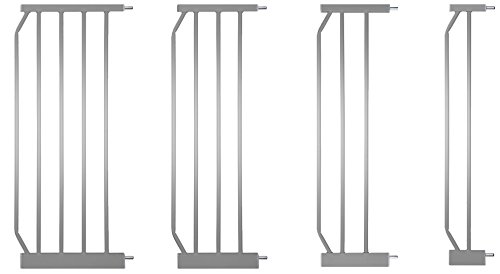 IB-Style - Verlängerungen/Erweiterungen/Zubehör für Tür- und Treppenschutzgitter BERRIN KAYA MIKA Silbermatt | 4 Längen | 30cm von ib style
