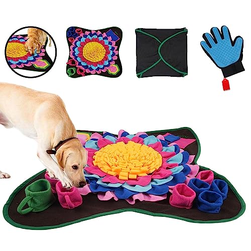 IBEEM Schnüffelmatte für Hunde | Schnüffelmatte für Hundespielzeug – interaktiv und geistig stimulierend, fördert die natürliche Futtersuche, Geruchstraining und langsames Fressen Schnüffeln zur von IBEEM