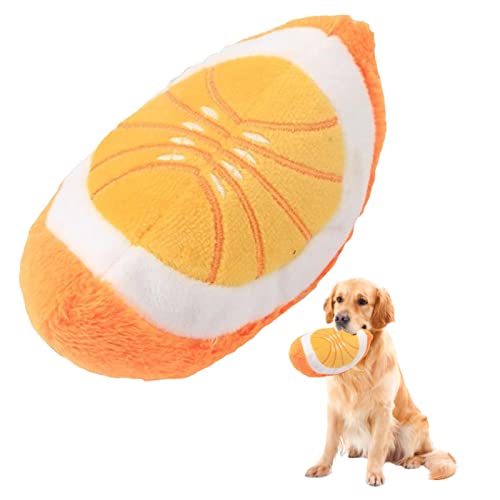 IBUGER Quietschendes Fruchtspielzeug - Lustiges Obstkauspielzeug für Hunde,Quietschendes Lernspielzeug Befriedigt den natürlichen Drang, saubere Zähne zu kauen, Massage-Zahnfleisch von IBUGER