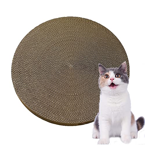 Kratzmatte für Katzen,Schüsselförmiges Kratzbrett | Katzenspielzeug für den Innenbereich mit Fun Track Yo-Yo, Cats Scratcher Interaktives Katzenspielzeug, Spielzeug für die Jagd Ibuger von IBUGER