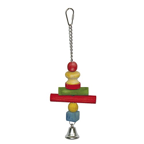 ICA BR103 Spielzeug aus Holz mit Kreuz groß und Glocke für Vögel von ICA
