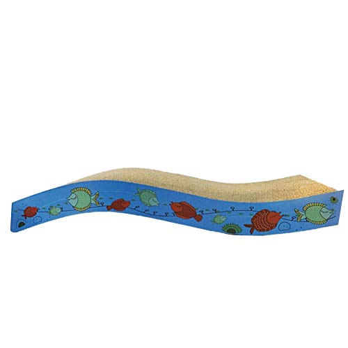 ICA Kratzbaum Fische bunt 45 x 22 x 10 cm 460 g von ICA
