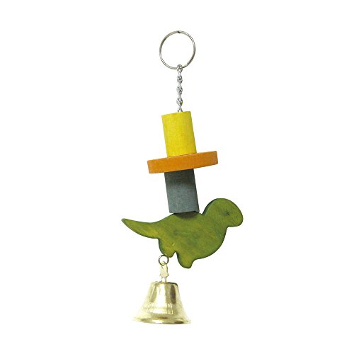 ICA B16024 Holzspielzeug mit Dinosaurier und Glocke für Vögel, 24 cm von ICA