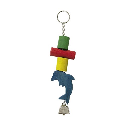 ICA b16027 Spielzeug mit Delfin und Glocke für Vögel von ICA