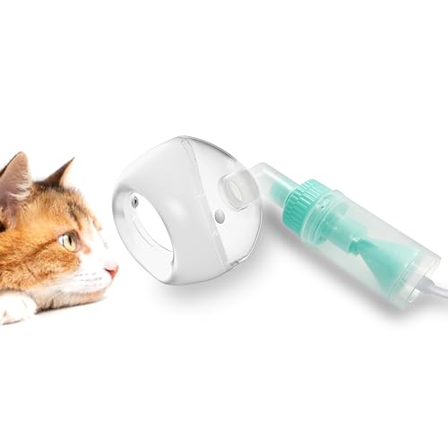 ICARE-PET Katzenverneblerbecher und Sauerstoffmaske für Katzen und kleine Hunde, Sauerstoffmaske für Haustiere (ohne Verneblermaschine) (Lying Down) von ICARE-PET