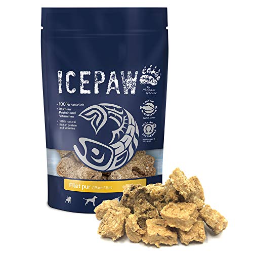 ICEPAW Filet pur, Snack zur Belohnung aus Meeresweißfisch für Hunde, 150 g von ICEPAW by Michael Tetzner