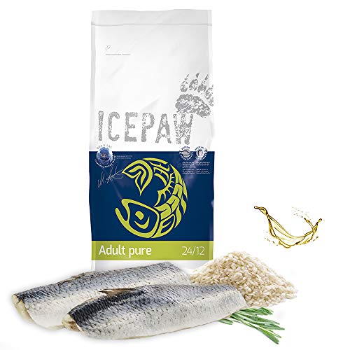 ICEPAW I Adult Pure I 14 kg I High Premium Trockenfutter I für Erwachsene Hunde I mit Fisch (Hering) und Reis I glutenfrei von ICEPAW by Michael Tetzner