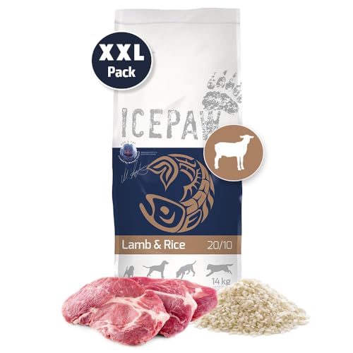 ICEPAW I High Premium I Trockenfutter Lamm und Reis 14 kg I Für futtersensible Hunde… ICEPAW I High Premium I Trockenfutter Lamm und Reis 14 kg I Für futtersensible Hunde… von ICEPAW by Michael Tetzner