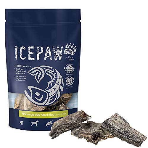 ICEPAW I Norwegischer Stockfisch 250 g I Fisch Snack für Hunde von ICEPAW by Michael Tetzner