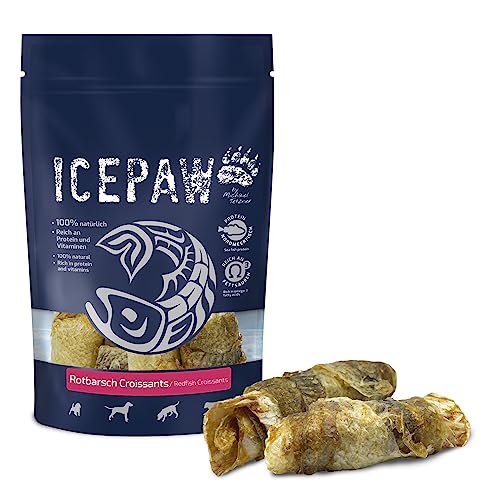 ICEPAW I Rotbarsch Croissants I für Hunde I 5 STK. I 100 g I Fisch Snack von ICEPAW by Michael Tetzner