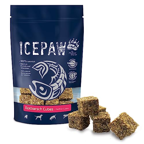 ICEPAW I Rotbarsch Cubes I 100 g I Fisch Snack für Hunde von ICEPAW by Michael Tetzner