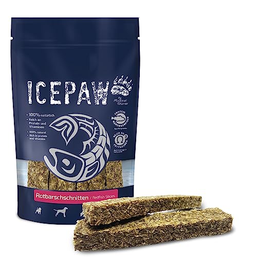 ICEPAW I Rotbarschschnitten I für Hunde I 6 STK. I 100 g I Fisch Snack von ICEPAW by Michael Tetzner