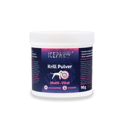 ICEPAW Krill Pulver (90g) | mit Astaxanthin & Omega-3 | einzigartige Kombination aus EPA, DHA und Phospholipiden von ICEPAW by Michael Tetzner