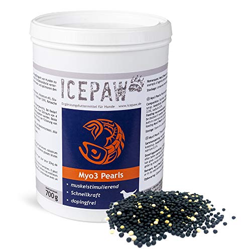 ICEPAW Myo3 Pearls I 700 g I optimale Nährstoffversorgung der Muskulatur I für Sporthunde I Kolostrum I Leistungssteigerung von ICEPAW by Michael Tetzner