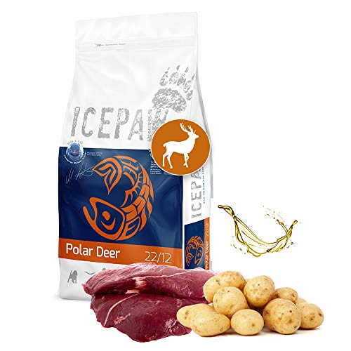 ICEPAW Polar Deer, Getreidefreies Trockenfutter für Hunde, mit Hirsch 2 kg von ICEPAW by Michael Tetzner