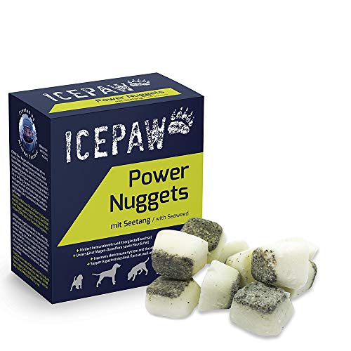 ICEPAW Power Nuggets I für normal aktive Hunde I Energie-Snack für schnelle Energie I mit Schafsfett und Superfood Seetang Alge I 40 Stück (265g) von ICEPAW by Michael Tetzner