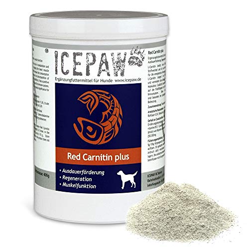 ICEPAW Red Carnitin Plus Ergänzungsfuttermittel für Hunde, 1 Dose (400 g) von ICEPAW by Michael Tetzner