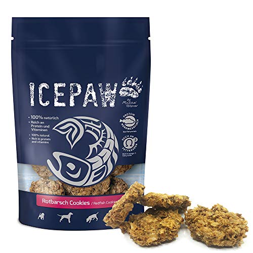 ICEPAW I Fisch Snack für Hunde I Rotbarsch Cookies 100 g von ICEPAW by Michael Tetzner