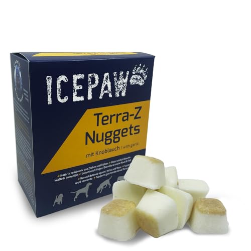 ICEPAW Terra-Z Nuggets I Snack für Hunde I Knoblauch und Schafsfett I natürlicher Schutz vor Zecken und Flöhen I für schnelle Energie I 40 Stück (265g) von ICEPAW by Michael Tetzner