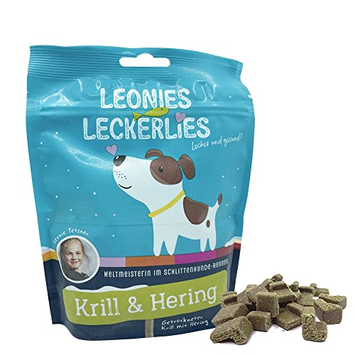 Leonies Leckerlies Krill & Hering I Snack für Hunde I 125 g I Belohnung im Training I Mit Hering und Krill I Mit Astaxanthin I Stärkt das Immunsystem von ICEPAW by Michael Tetzner