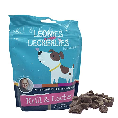 Leonies Leckerlies Krill & Lachs I Snack für Hunde I 125 g I Belohnung im Training I Mit Lachs und Krill I Mit Astaxanthin I Stärkt das Immunsystem von ICEPAW by Michael Tetzner