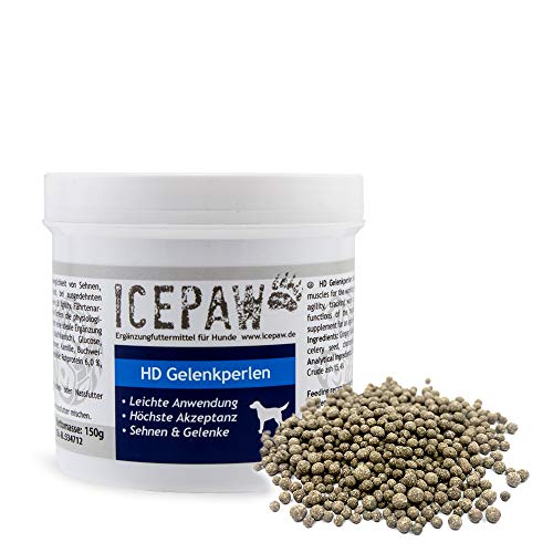 ICEPAW HD Gelenkperlen Ergänzungsfuttermittel für Hunde, 1 Dose (150 g) von ICEPAW by Michael Tetzner