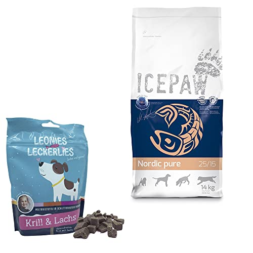 ICEPAW Kombipaket für Hunde I High Premium Trockenfutter I Nordic Pure (14 kg) I Leonies Leckerlies (125 g) von ICEPAW by Michael Tetzner